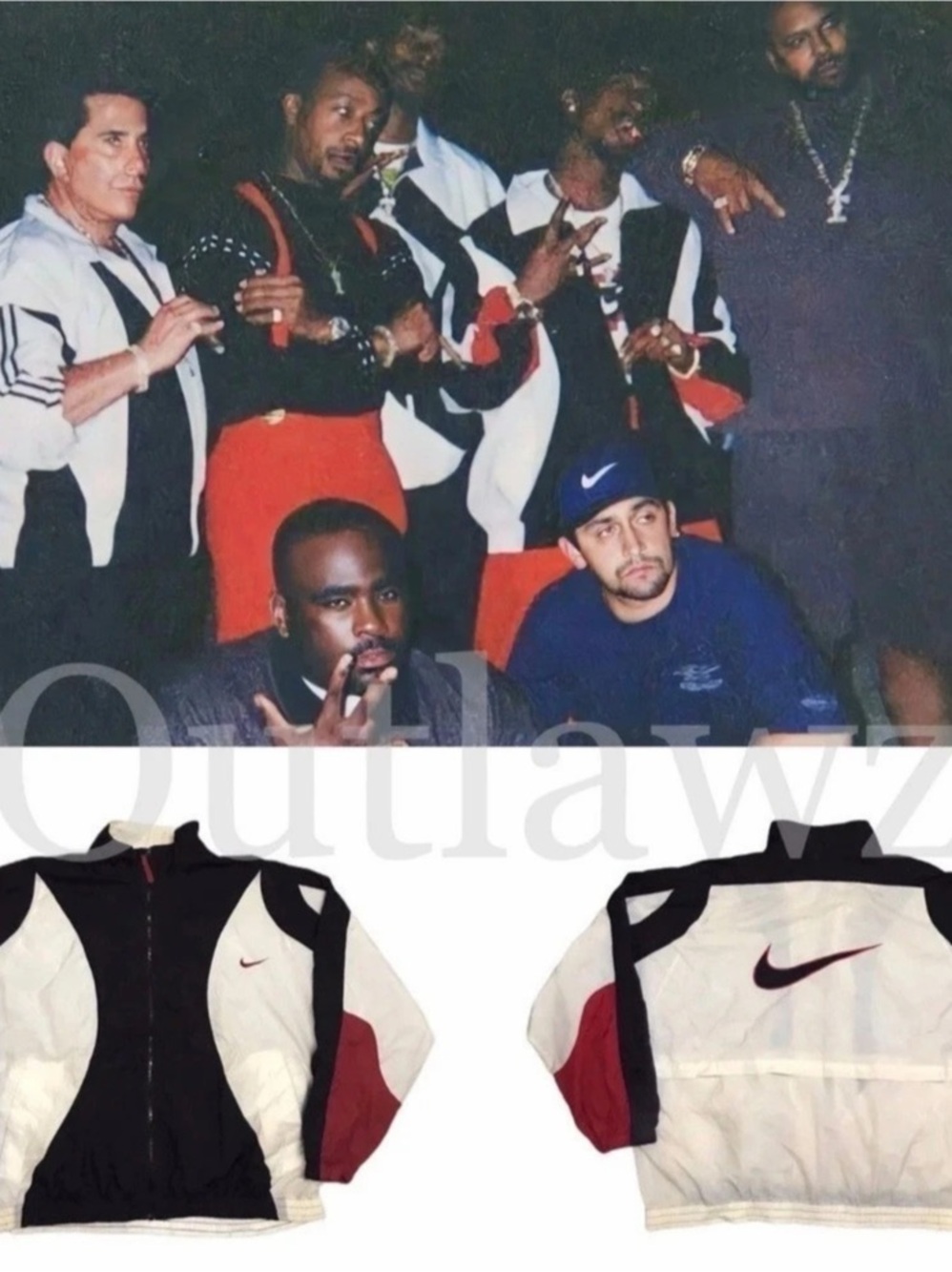 Vintage Nike Style Worn By 2Pac Windbreaker Jacket Size L